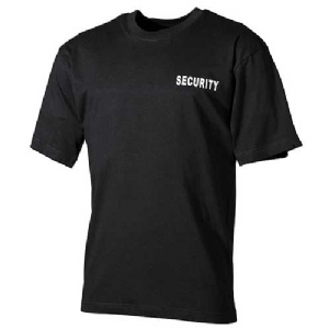T-shirt SECURITY Nera