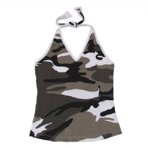 Canottiera Mimetica Donna Urban Con Lacci