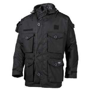 Giacca Militare Commando Smock Rip Stop Nera