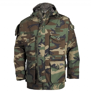 Giacca Militare Commando Smock Rip Stop Woodland