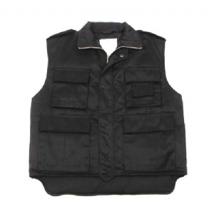 Gilet Trapuntato Multitasca Nero
