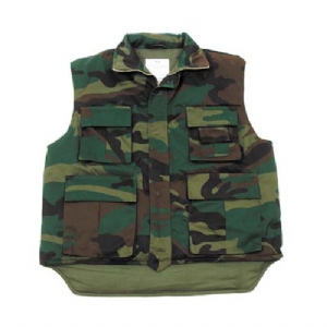 Gilet Trapuntato Multitasca Woodland