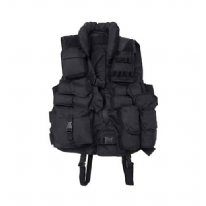 Gilet Tattico 12 Tasche Nero