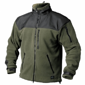 Giacca Militare in Pile Classic Army Verde/Nera - Helikon Tex
