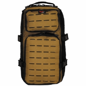 Zaino Assault Travel Lasercut Nero/Tan - MFH