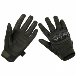 Guanti Tattici Mission Carbon-Look OD Green - MFH