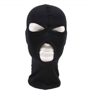 Passamontagna Nero 3 Fori Spandex