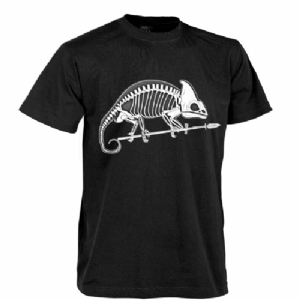 T-Shirt Chameleon Skeleton Nera - Helikon Tex