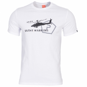 T-Shirt in Cotone Helicopter Bianca - Pentagon