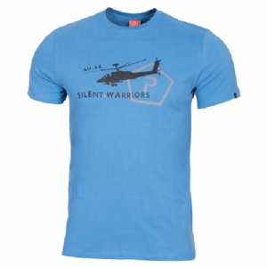 T-Shirt in Cotone Helicopter Pacific Blue - Pentagon