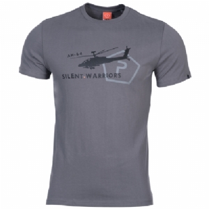 T-Shirt in Cotone Helicopter Wolf Grey - Pentagon