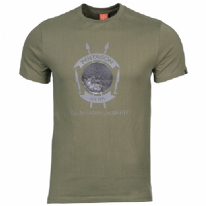 T-Shirt in Cotone Lakedaimon Warrior OD Green - Pentagon