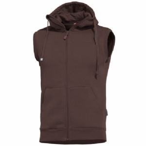 Gilet Felpato con Cappuccio Thespis Terra Brown - Pentagon