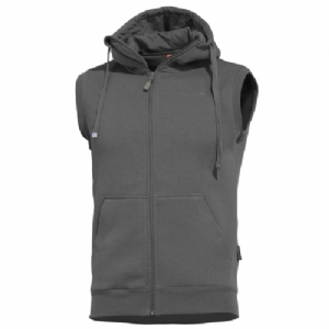 Gilet Felpato con Cappuccio Thespis Wolf Grey - Pentagon