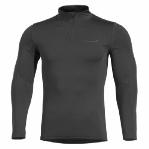 Maglia Termica Pindos 1/2 con Zip Nera - Pentagon