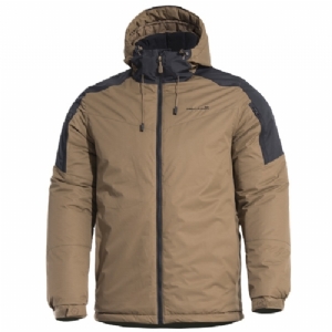Parka Olympus con Cappuccio e Sacca di Compressione Tan - Pentagon