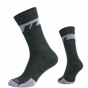 Calze Uomo Alpine Mid in Lana Merino OD Green - Pentagon