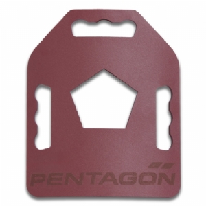 Piastre In Acciaio Con Maniglie Metallion™ Tac-Fitness 2,6 kg Rosse - Pentagon