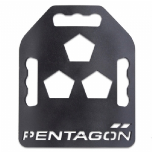 Piastre In Acciaio Con Maniglie Metallion™ Tac-Fitness 3 kg Nere - Pentagon