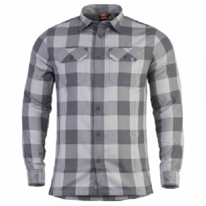 Camicia in Flanella Drifter Wolf Grey Checks - Pentagon