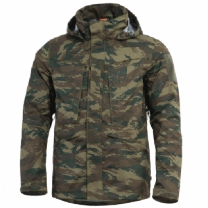 Parka Impermeabile con Cappuccio Hurricane Lizard Camo - Pentagon