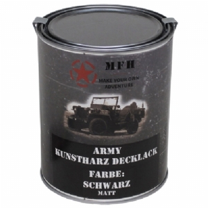Vernice Militare in Latta Nero Matt 1L - MFH