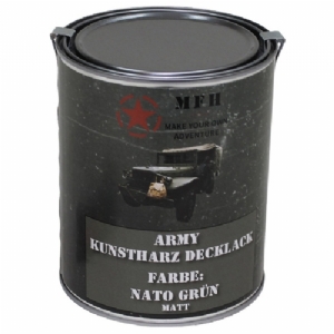 Vernice Militare in Latta NATO Green Matt 1L - MFH