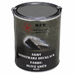 Vernice Militare in Latta Verde Oliva Matt 1L - MFH