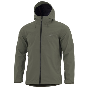 Giacca a Vento con Cappuccio Monlite Nero/RAL 7013 - Pentagon
