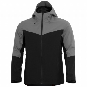 Giacca a Vento con Cappuccio Monlite Nero/Wolf Grey - Pentagon