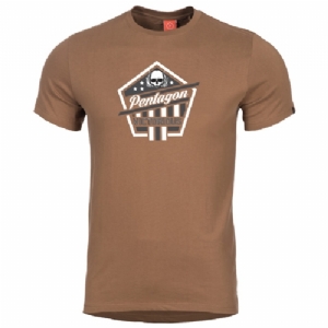 T-Shirt in Cotone Victorious Tan - Pentagon