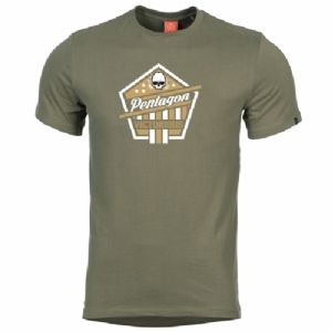T-Shirt in Cotone Victorious OD Green - Pentagon