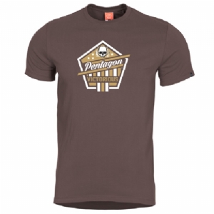 T-Shirt in Cotone Victorious Terra Brown - Pentagon