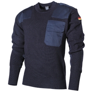 Maglione Militare Tedesco con Taschino Blu - MFH