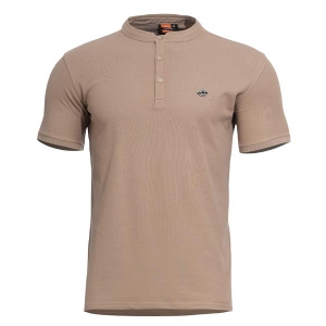 T-Shirt Henley Levantes Tan Brown - Pentagon