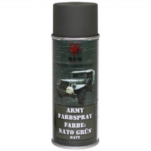 Vernice Militare Spray NATO Green Opaco, 400ml - MFH