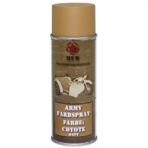 Vernice Militare Spray Coyote Mat, 400 ml - MFH