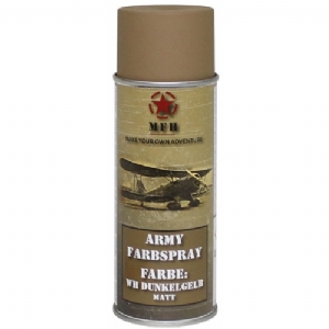 Vernice Militare Spray Dark Yellow Mat, 400ml - MFH