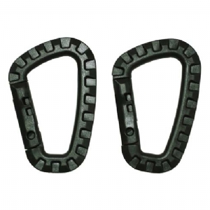 Coppia Moschettoni OD-Green Plastica D7 8,5cm - MFH