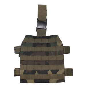 Piastra Gambale Molle System Woodland