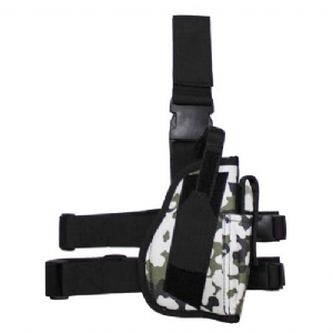 Fondina pistola Snow Camo per gamba destra
