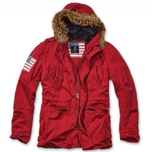 Parka Vintage Explorer Stars and Stripes Red Brandit
