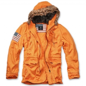 Parka Vintage Explorer Stars and Stripes Orange Brandit