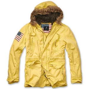 Parka Vintage Explorer Stars and Stripes Yellow Brandit