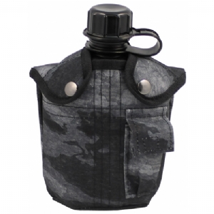 Borraccia in plastica con copertura in nylon 1L A-Tacs LE - MFH