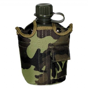 Borraccia in plastica con copertura in nylon 1L CZ Camo - MFH