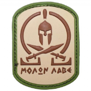 Patch Molon Labe Spartan Pvc 3D - MFH