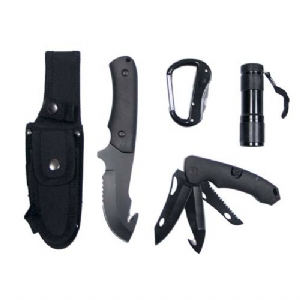 Coltello con Torcia LED Nero