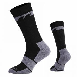 Calze Uomo Alpine Heavy in Lana Merino Black - Pentagon