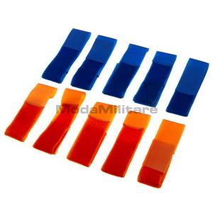 Fasce Colorate per Softair e Team - Set Blue / Arancio
